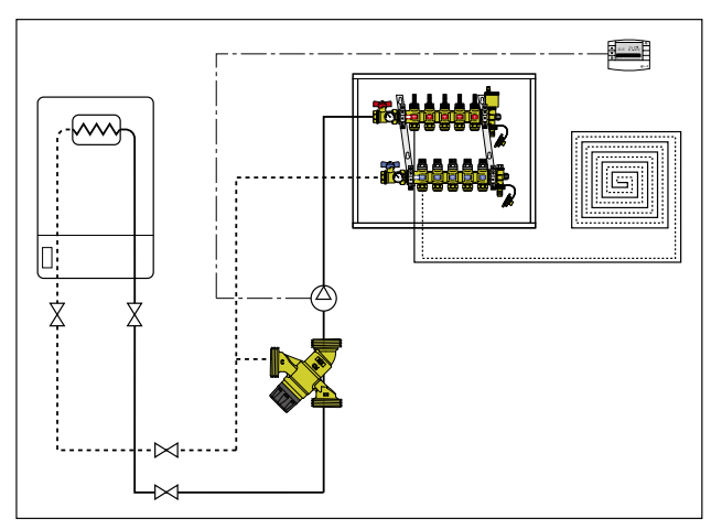 Caleffi Termostatik Karışım Vanası 1'' / 43 ⁰C (Yerden Isıtma Sistemlerine Uygun) 520261