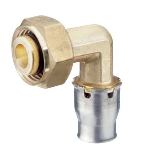 Fraenkische Alpex-plus Dirsek Adaptörü Geberit Mepla Fix 16-G1/2 MS' - 1 Paket (10 adet)